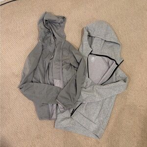 Uniqlo grey Hooded Jackets